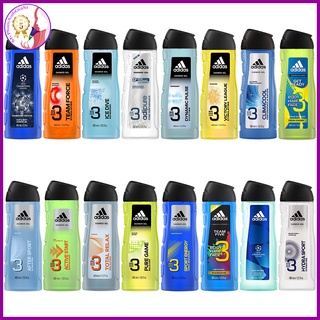 Dầu gội sữa tắm sữa rửa mặt Adidas 3 trong 1 tắm gội toàn thân 400ml Châu Âu