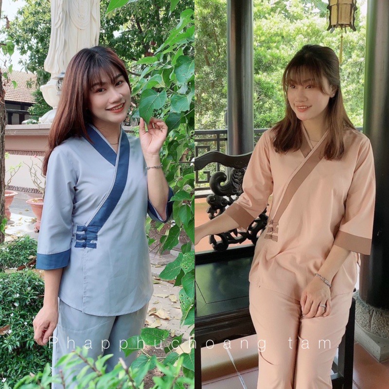 ĐỒ LAM ĐI CHÙA # XÉO 3 NÚT VẢI KATE