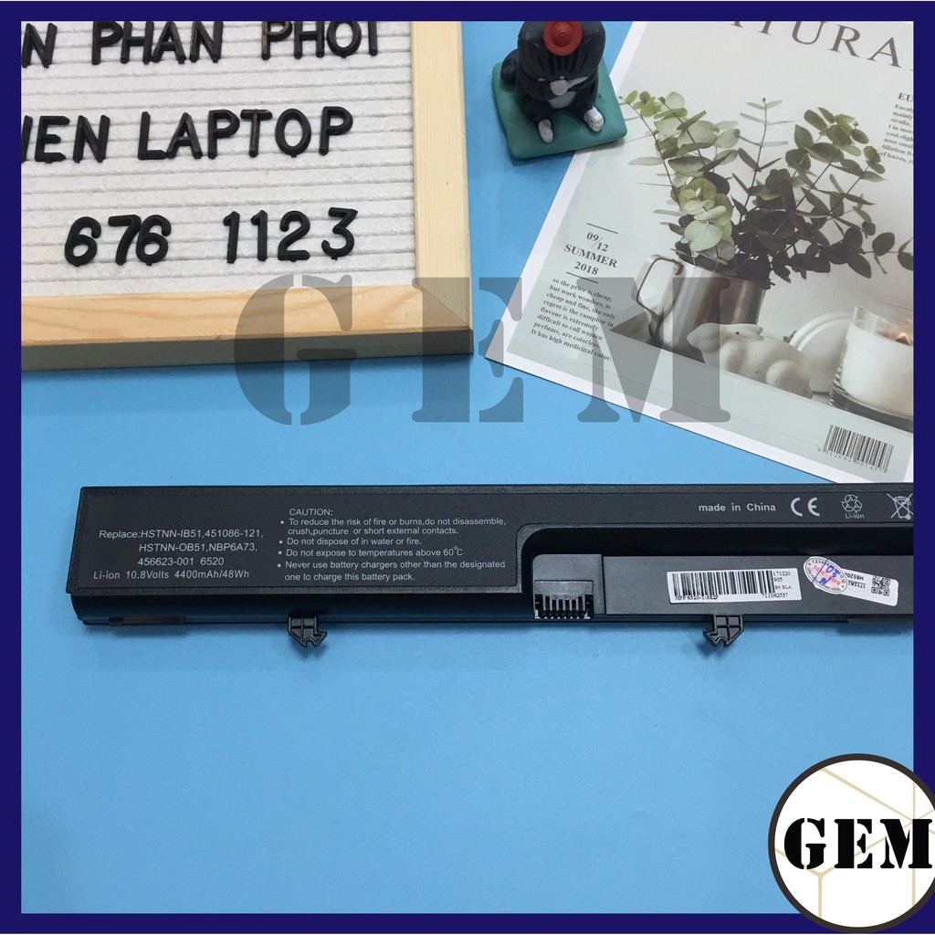 [Giá hủy diệt] Pin Laptop HP 6520s 6530s 6531s 6535s COMPAQ 511 515 516 540 541 PIN 6 CELL nhập khẩu