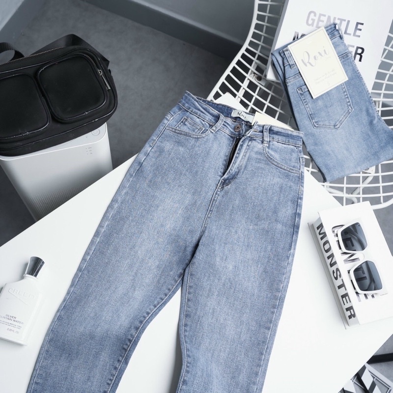 QUAN JEAN SKIN DEMIN lưng siêu cao hách dáng | BigBuy360 - bigbuy360.vn