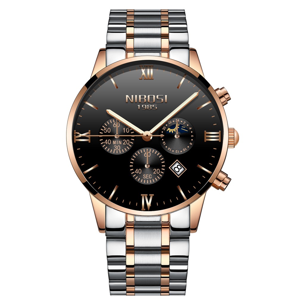 ĐỒNG HỒ NAM NIBOSI 2325 (1985) - DÂY THÉP CAO CẤP KHÔNG GỈ, THIẾT KẾ SANG TRỌNG, KIỂU DÁNG NẰNG ĐỘNG,LỊCH LÃM (FULLBOX) | BigBuy360 - bigbuy360.vn