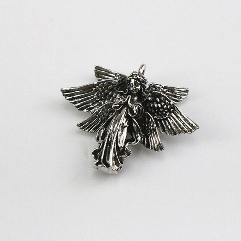 Mặt Vòng cổ Bạc Hình Thiên Thần 6 Cánh Vintage