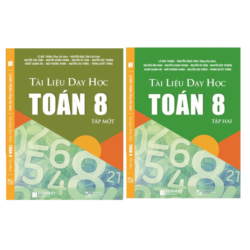 Sách - Tài liệu dạy học Toán 8 (Tập 1 +2)