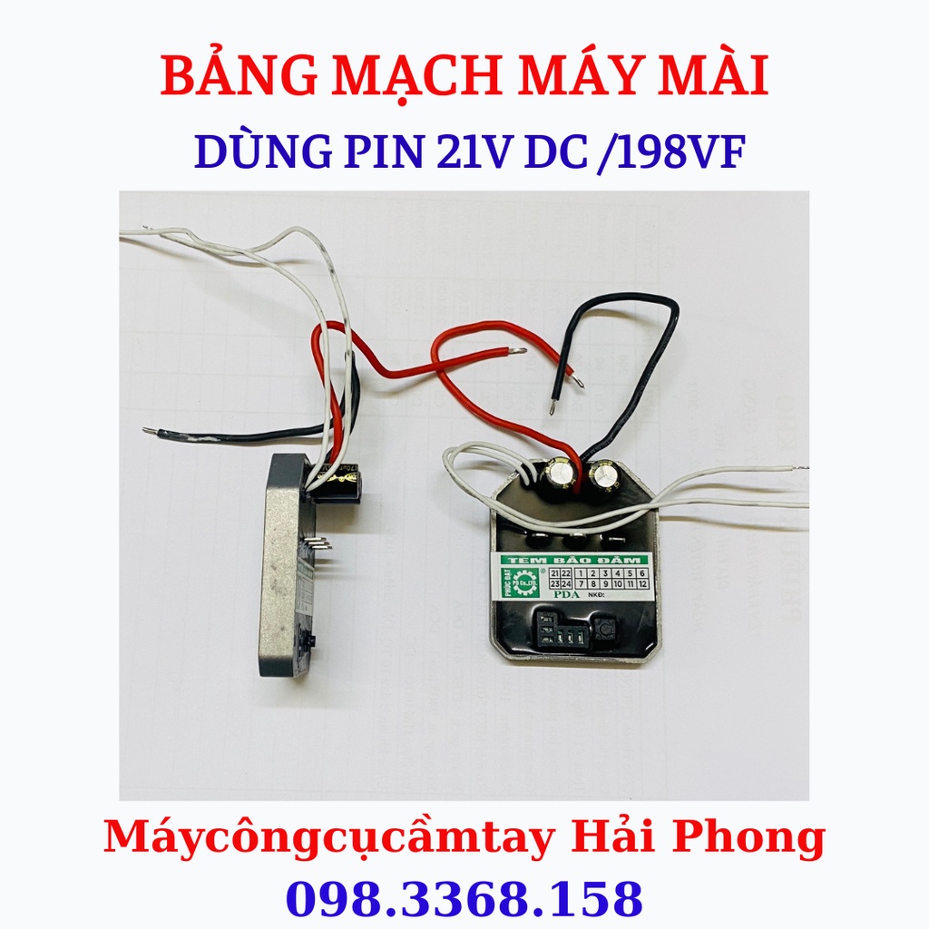 Bảng mạch Máy Mài dùng Pin 21V DC ∮100 mm