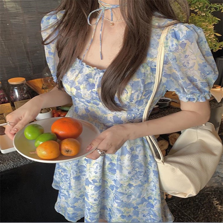 Đầm Hoa Thời Trang Pháp Cổ Tích Chất Lượng Cao