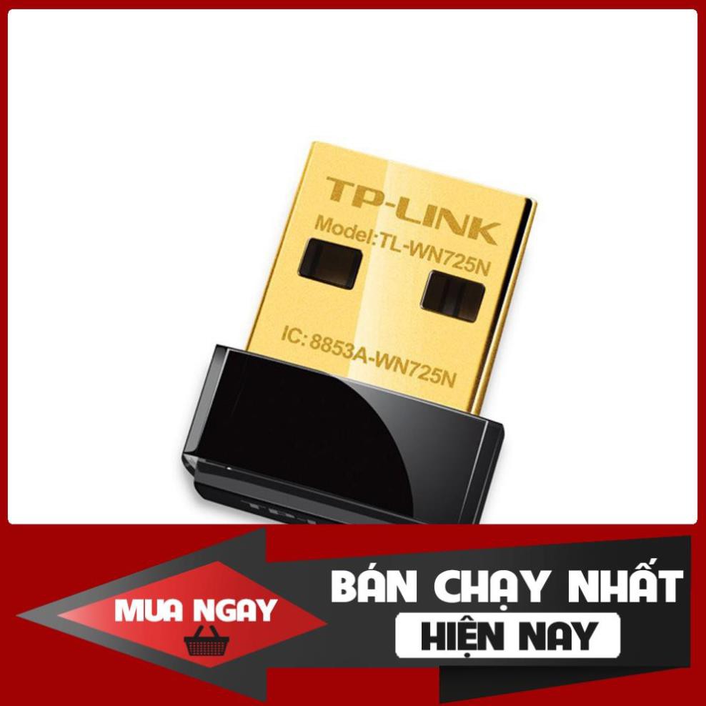 Card mạng TP-Link Wireless TL-WN725N USB chuẩn N 150Mb - Bảo hành chính hãng 24 tháng