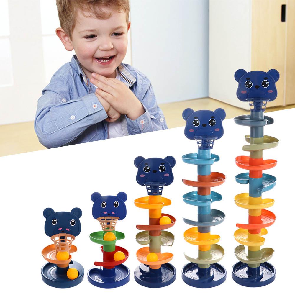 HARRIETT Bộ Đồ Chơi Tháp Bóng Lăn Phát Triển Trí Thông Minh Cho Trẻ Em