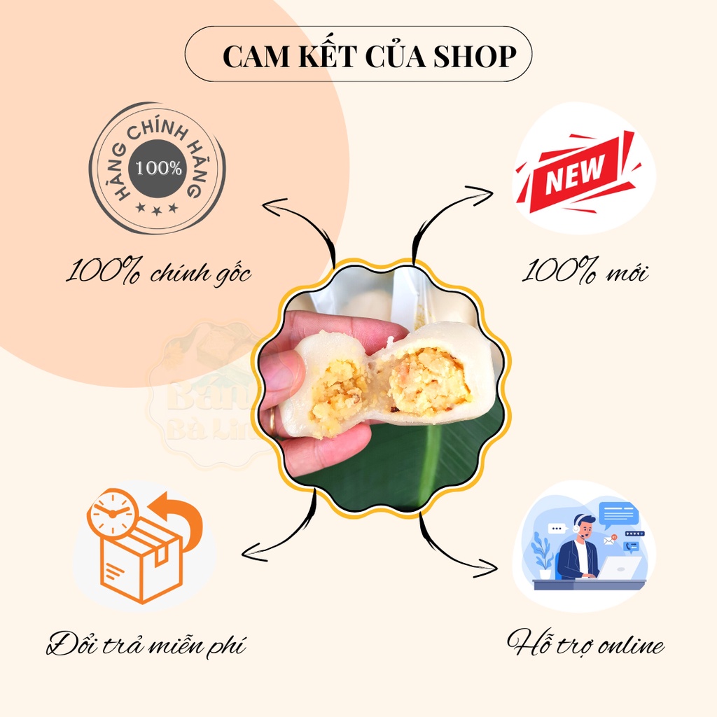 Bánh Ít Chay Lạt Đặc Sản Đà Nẵng, 20 Cái, Hương Vị 100 Năm - Bánh Bà Linh
