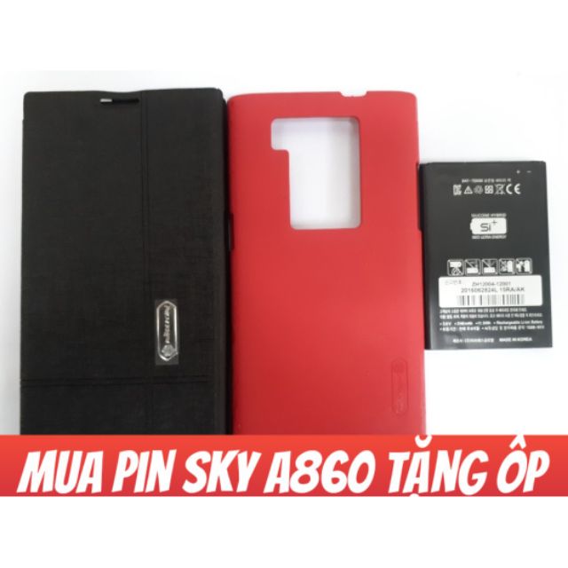 Pin Sky A860 xịn nhập khẩu Hàn Quốc tặng ốp
