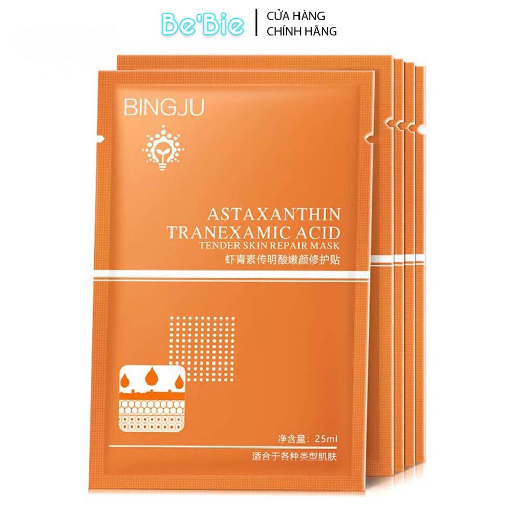 [MP011] BINGJU – Mặt nạ chống lão hóa dưỡng ẩm Astaxanthin Tranexamic Acid Tender Skin Repair Mask - BeBie Cosmetic