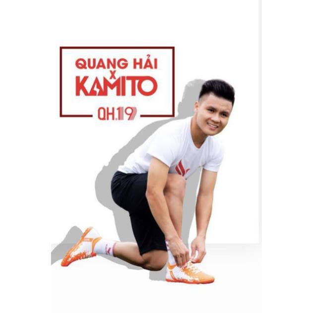 [Chính hãng Miễn phí vận chuyển] Giày đá bóng Kamito QH19 PREMIUM PACK Vàng gold - Giày đá banh Kami