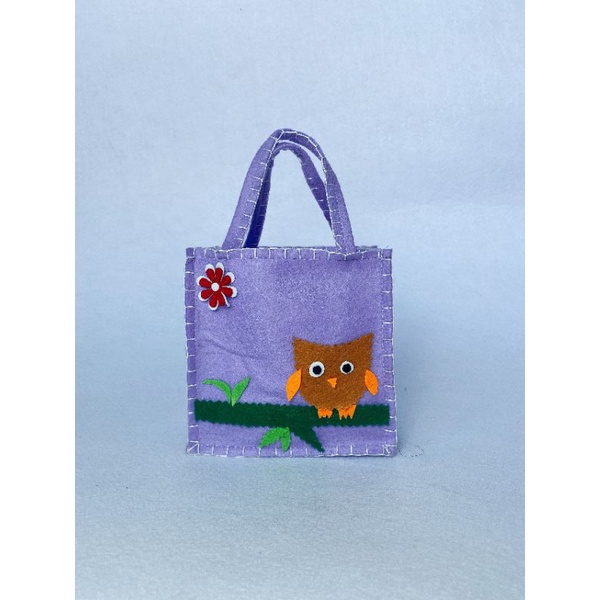 5 túi xách thủ công handmade- 15x 25cm- Đồ dùng mầm non bằng nỉ