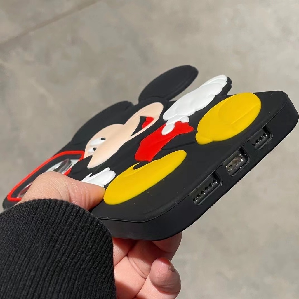 Ốp Điện Thoại Silicon Mềm Chống Sốc In Hình Mickey Hoạt Hình Cho iPhone 13 12 11 Pro Max X XS XR