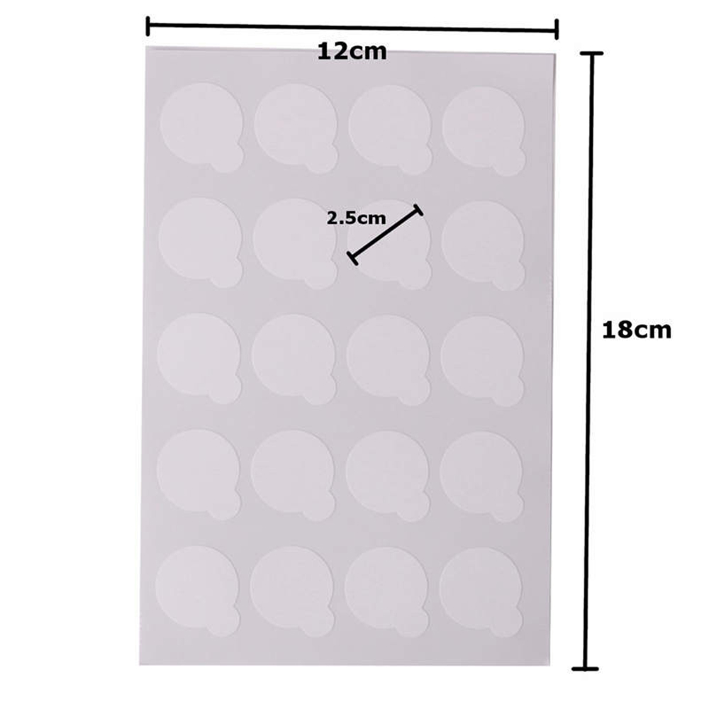 Set 100 Miếng Dán Giữ Lông Mi Giả 2.5cm Tiện Dụng