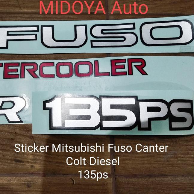 Bộ 120 Sticker Dán Thân Xe Mitsubishi Fuso Canter Colt Diesel / 125ps / 135ps Segera Diorder
