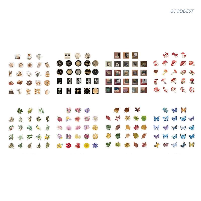 Hộp 46 Miếng Dán Trang Trí Thiệp/Sổ Tay/Sổ Tay Thủ Công