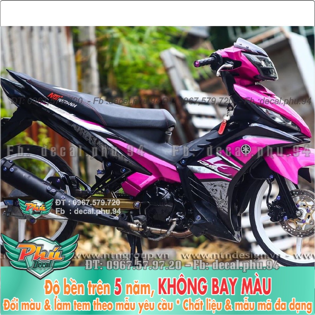 Tem Rời Exciter 135 Lc hồng đen (K)