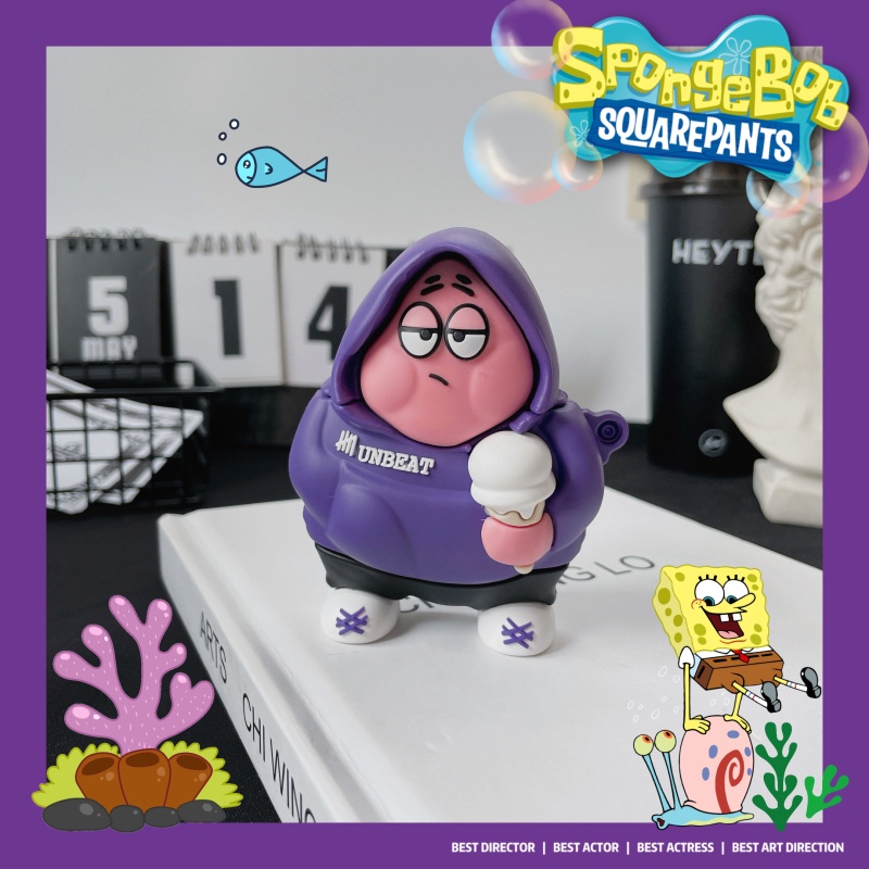 Vỏ Bảo Vệ Hộp Sạc Tai Nghe AirPods 3 3Rds 2021 Bằng Silicon Hình SpongeBob Dễ Thương