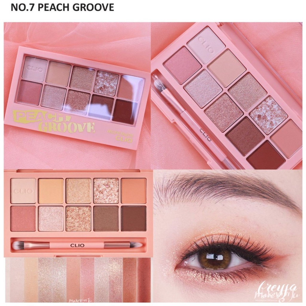 Bảng Phấn Mắt 10 Màu Clio Pro Eye Palette #07 PEACH GROVE