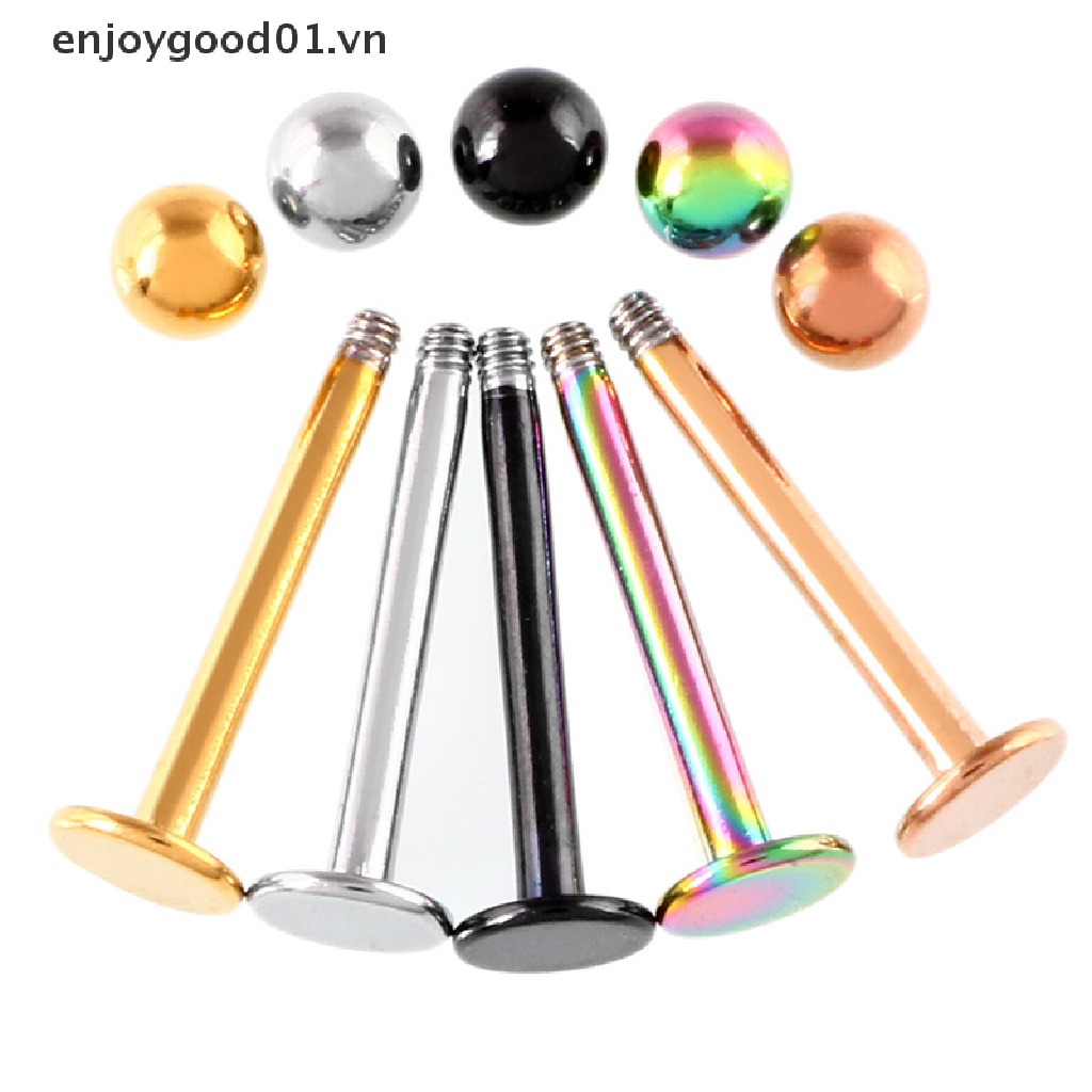 Set 10 khuyên lưỡi bằng acrylic chất lượng cao