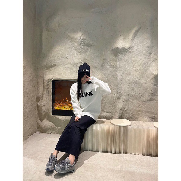 HÀNG CÓ SẴN_1311. ÁO LEN SWEATER CHỮ NGỰC THỜI TRANG THU ĐÔNG PHONG CÁCH CHÂU ÂU