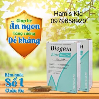 (Hàng chuẩn)combo 3 Kẽm nước Biogam - Kẽm số 1 châu Âu