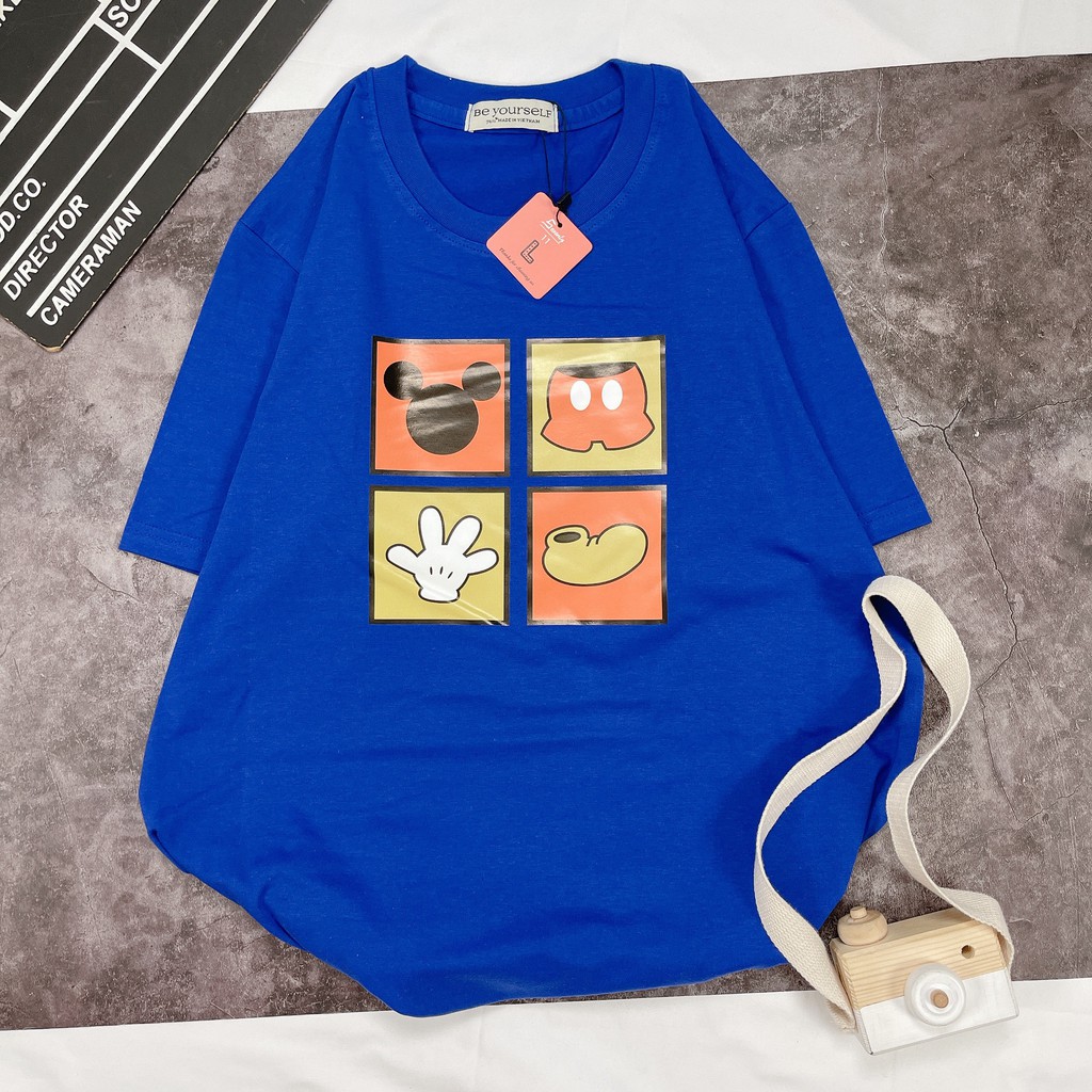 [HÌNH THẬT TỰ CHỤP] - Áo thun tay ngắn Be Yourself unisex size M L - MICKEY 4 Ô