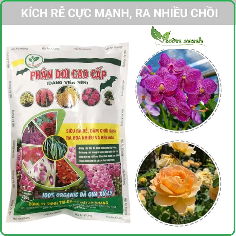 Phân dơi viên nén cao cấp túi 700gr dinh dưỡng cao, thúc cây mạnh