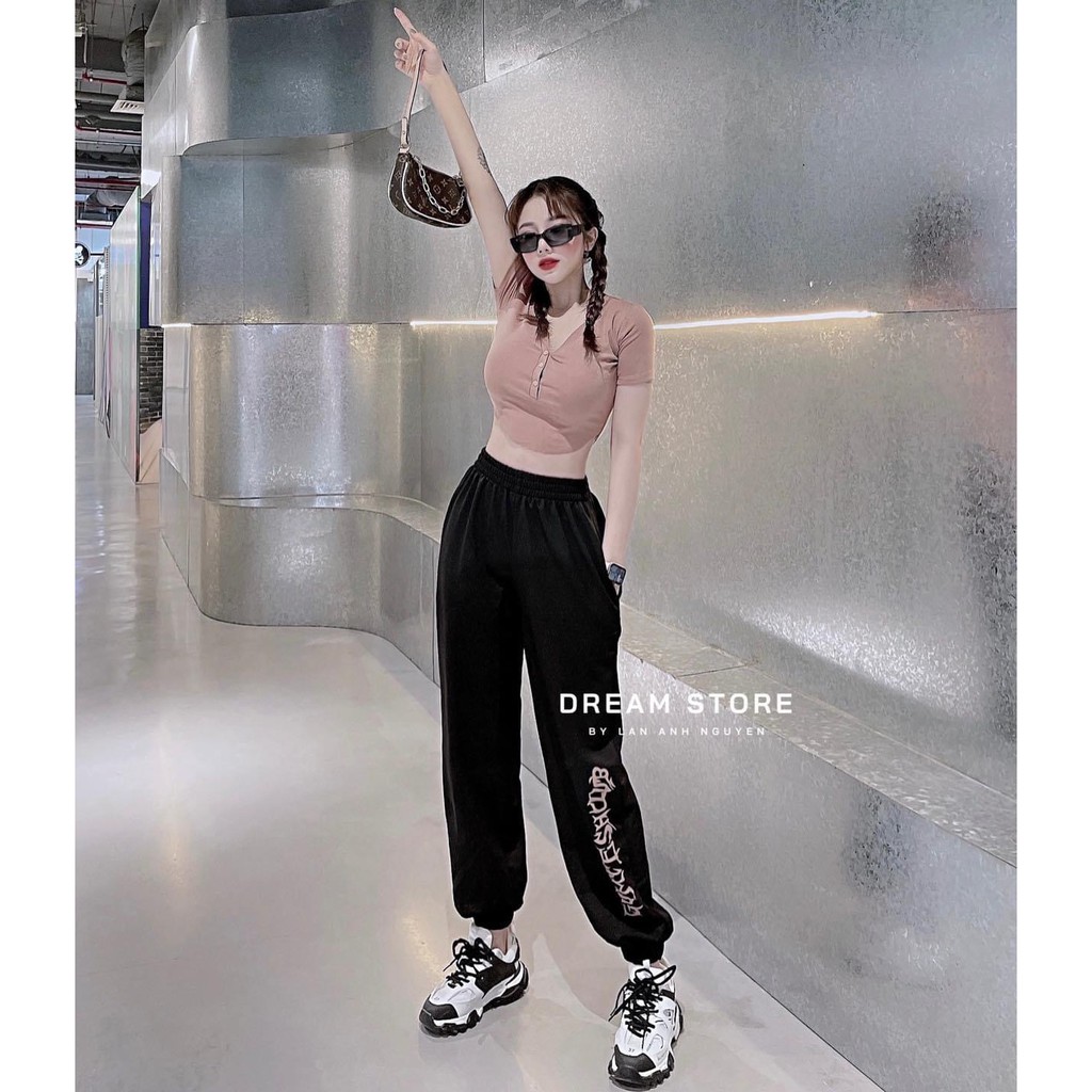 Set đồ nữ cá tính, set thể thao lửng áo thun đi chơi sang chảnh mùa hè đẹp 8A00038 | BigBuy360 - bigbuy360.vn