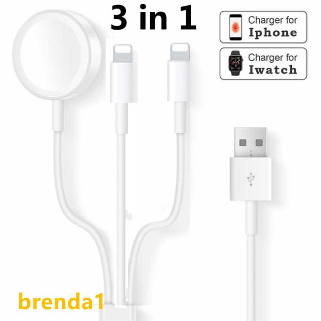 IPHONE Bộ Sạc Không Dây 3 Trong 1 Cho Đồng Hồ Apple Watch Series 1 2 3 4 5 6 7 8 X / Plus