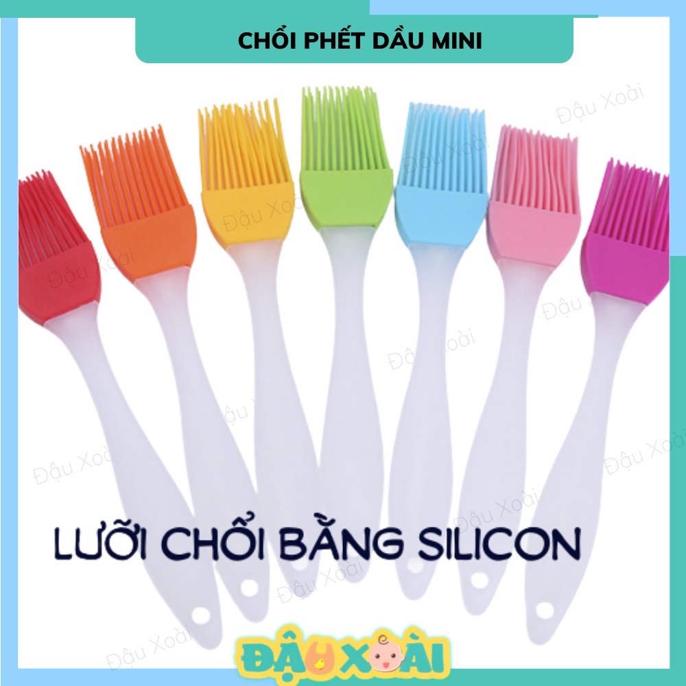 Cọ phết dầu lên đáy khuôn/đồ ăn-Chế biến ăn dặm