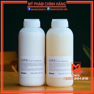 DAVINES LOVE CURL 1000ML DẦU GỘI XẢ DAVINES KIỂM SOÁT SÓNG XOĂN TĂNG ĐỘ ĐÀN HÔI ĐỘ PHỒNG CHO TÓC CHÍNH HÃNG