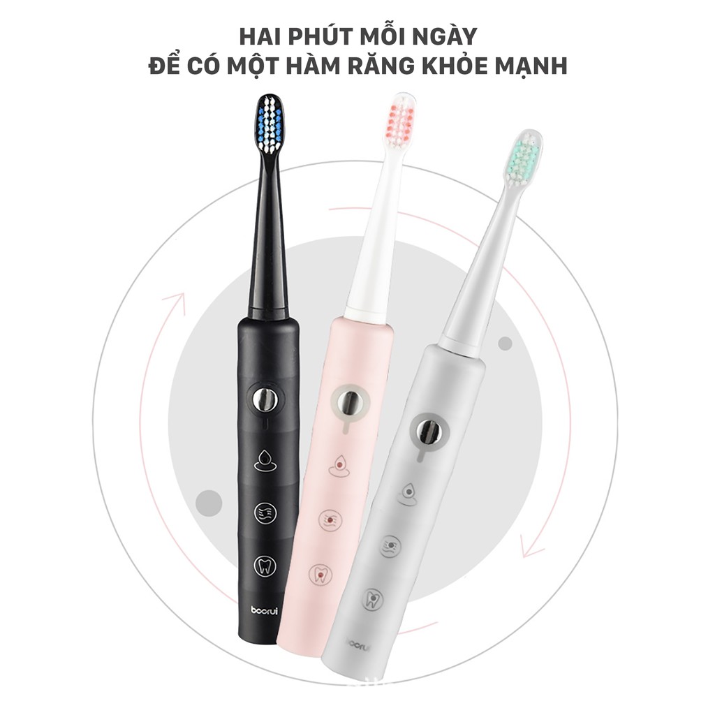  Bàn Chải Điện Chải Răng Clear Sonic ( Tặng Kèm 3 Đầu Bàn Chải)