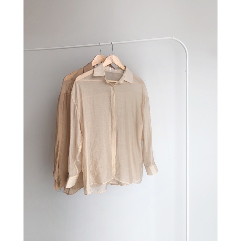 Sơmi lụa tơ basic (Basic Silk Shirt) made by Mow studio | BigBuy360 - bigbuy360.vn