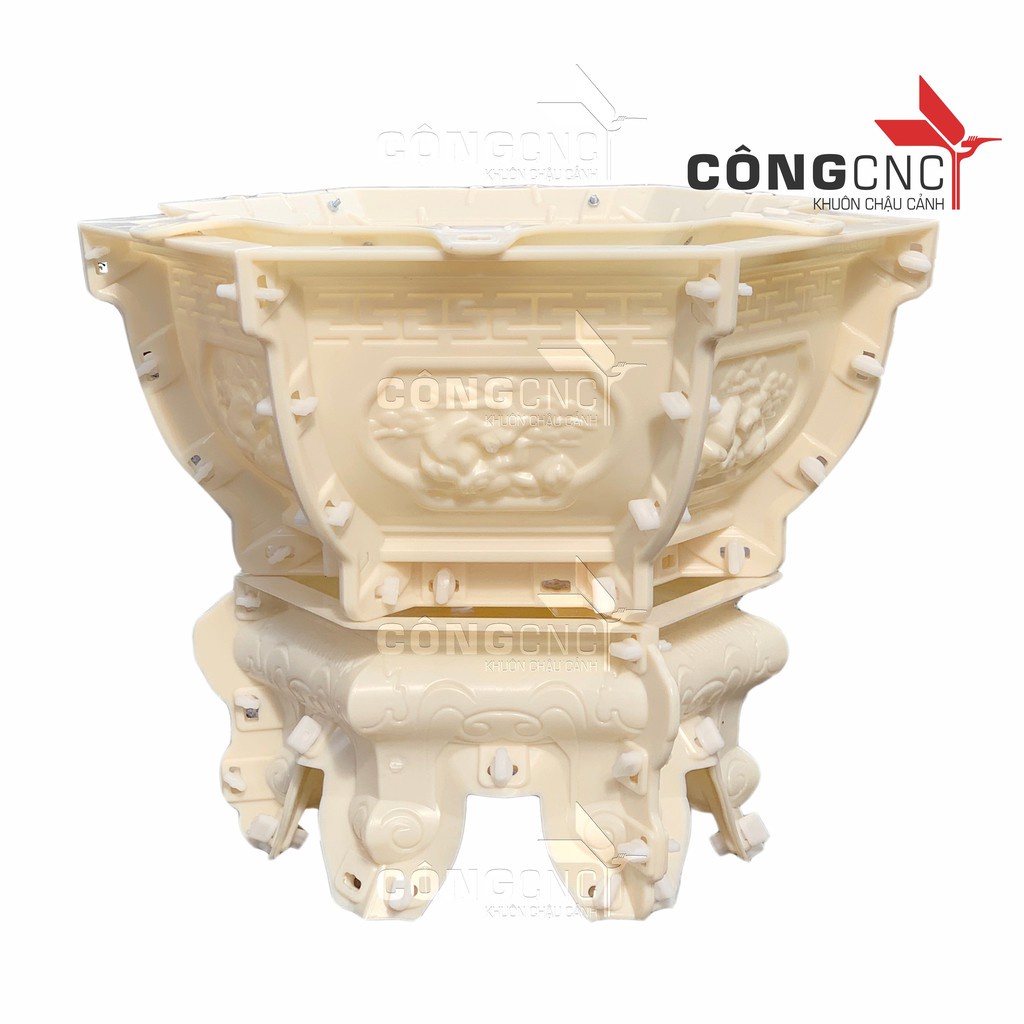 Khuôn Lục Giác 45 Dáng Bầu  Chân Đôn Kỷ