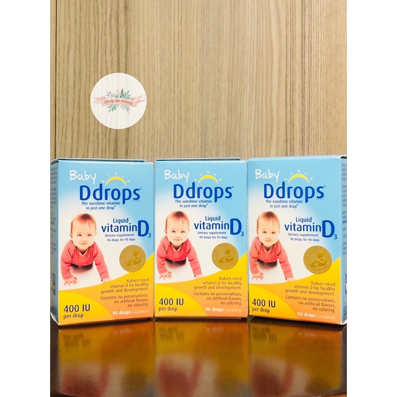 Vitamin D3 Baby Drops Mỹ cho bé yêu từ 0-12 tháng