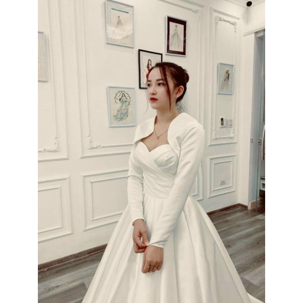 váy cưới cô dâu (3ni1) mặc được 3 kiểu#xuhuong