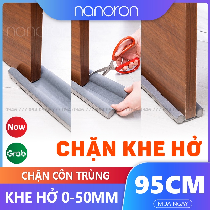 Nẹp xốp chặn gió khe cửa chống côn trùng  Thanh chắn cửa chống ồn, chống thoát hơi gió điều hòa NANORON