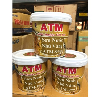 Sơn Nước Nhũ Vàng ATM 999 hộp 980g