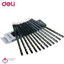 Bút chì cao cấp Deli loại 2B 4B 6B  cho bé tập viết tập vẽ