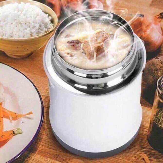 BÌNH Ủ CHÁO MINI 450ML- LÕI INOX GIỮ NHIỆT