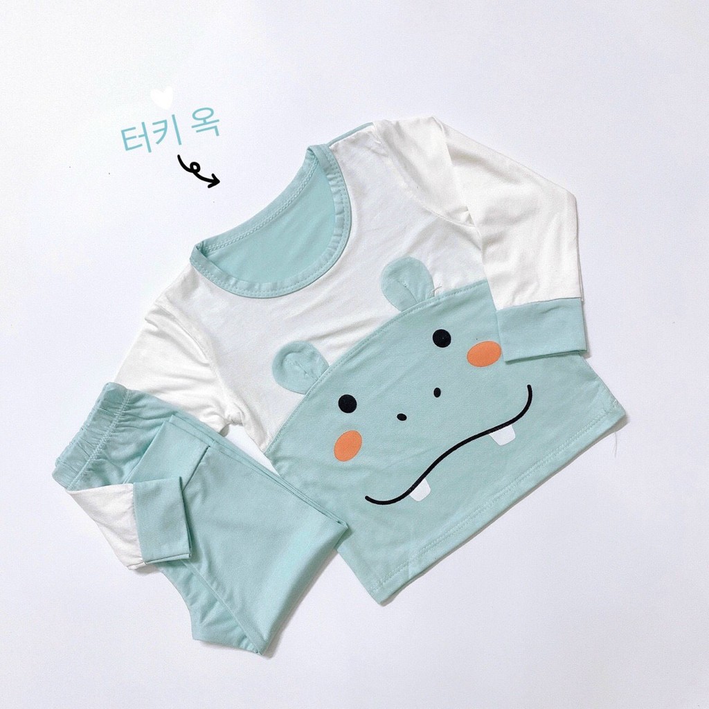 [HCM] Đồ bộ thu đông trẻ em tay dài quần dài, Mẫu mặt pet cute, Cotton thun lạnh Minky Mom, vải Sài Gòn loại 1
