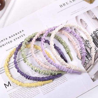 Bờm Cài Tóc Vải Nhún Lụa Satin