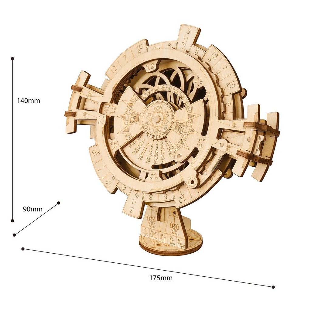 Đồ Chơi Lắp Ráp Bằng Gỗ 3D Mô Hình Robotime Lịch Vạn Niên  LK201