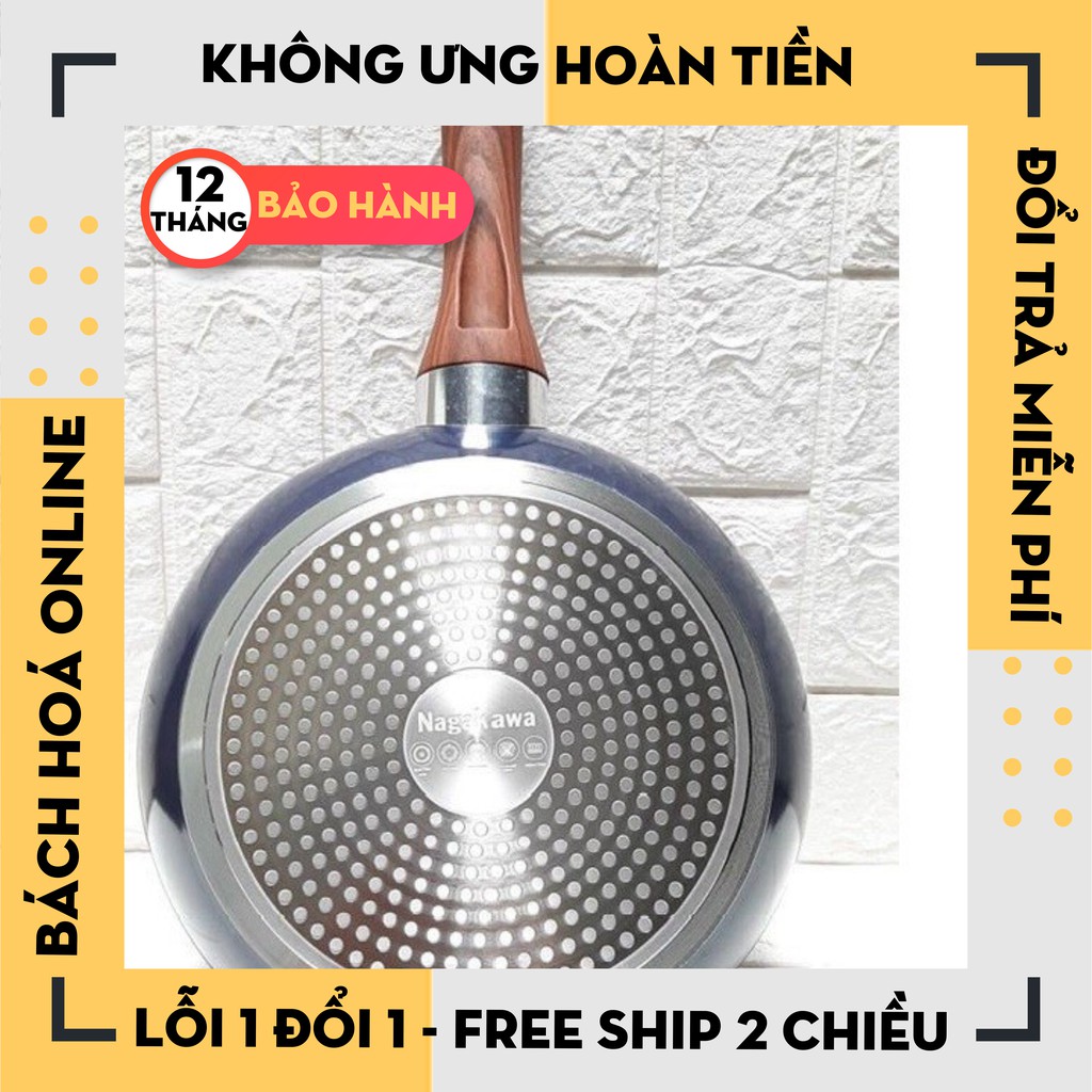 [Hàng Loại 1] Chảo chống dính kim cương 5 lớp, đáy từ Naga Size 26cm/28cm