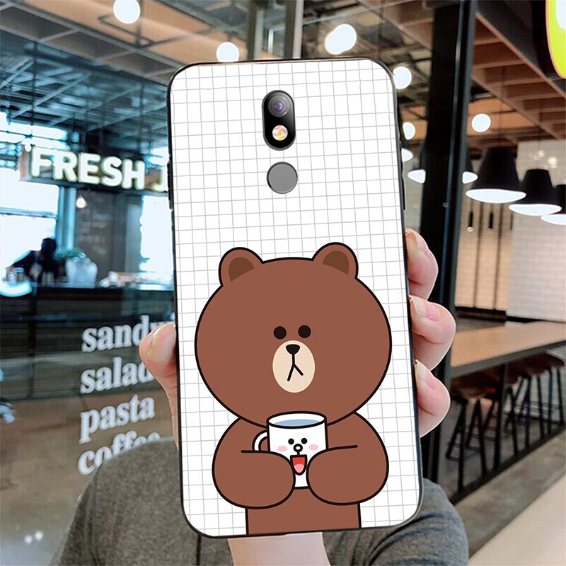 Ốp Điện Thoại TPU Silicon Hình Gấu Cho LG K40 / K12 Plus Lm-X420Em LG X4 2019