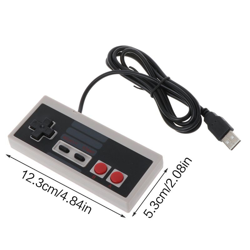 Tay Cầm Chơi Game Xinp Cổng Usb Màu Đen + Xám Cho Nes Pc Windows