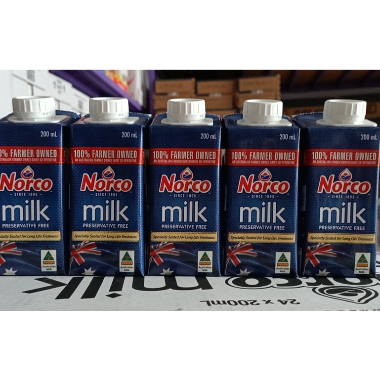 Sữa tươi nguyên kem NORCO thùng 24 hộp 200ml nhập từ Úc