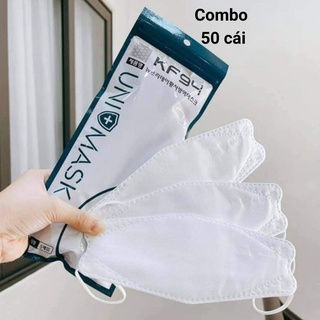 Combo khẩu trang KF94 Uni Mask - màu trắng