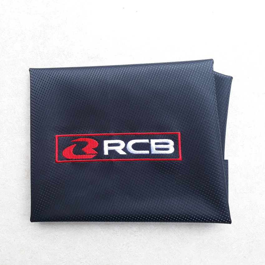 Vỏ yên xe máy da yên vân cacbon thêu RCB đa năng lắp nhiều dòng xe Dream Wave Sirius Furture Exciter Winner Airblade